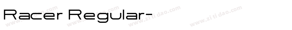 Racer Regular字体转换